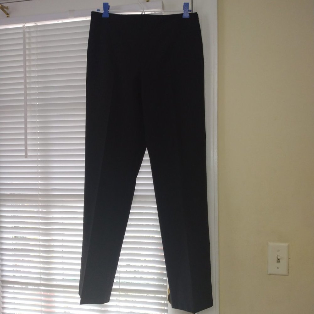 ❤️Womens PRADA Black Straight Leg Dress Pants Size 44 Made in Italy